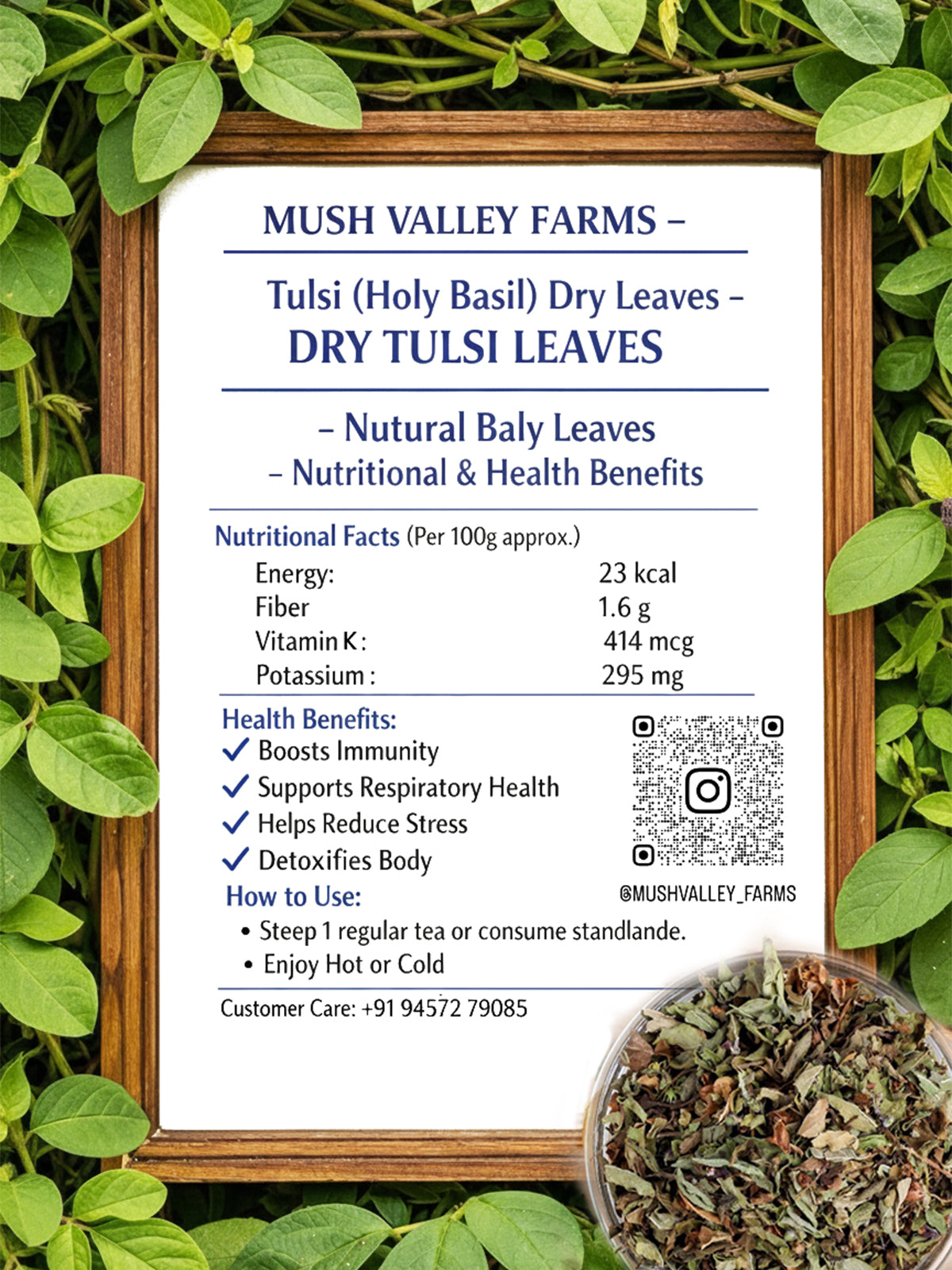 Dry Tulsi Leaves